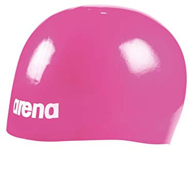 Arena Cuffia da nuoto unisex Molded Pro II USA per adulti, comoda, aderente, per allenamento in piscina e corsa, accessorio per nuoto, fucsia, taglia unica