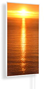 Könighaus 800W Infrarotheizung mit Bild in HD Qualität - inkl. Thermostat - TÜV SÜD + 5 Jahre Garantie - Doppelter Überhitzungsschutz - Infrarot Wandheizung - Motiv: 45. Sonnenuntergang