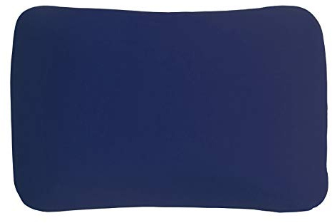 Edda Lux® Bezug passend für Tempur Arch und Tempur Symphony Kissen 63x43 cm | Jersey Kissenbezug für Kopfkissen in S (63x43x11 cm) und M (63x43x12,5 cm), aus Baumwolle mit Reißverschluss, in Marine