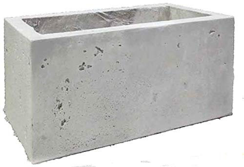 DECOGARDEN FIORIERE Granulato di Pietra E Cemento Bianco cm. 55x25xh33