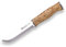 Joker Jagd- und Montagemesser Sami CL128, braune Lederscheide, Gürtelmesser mit Griff aus lockigem Birkenholz, Klinge 12,3 cm Sandvik 14C28N, Werkzeug zum Angeln, Jagen, Camping und Wandern