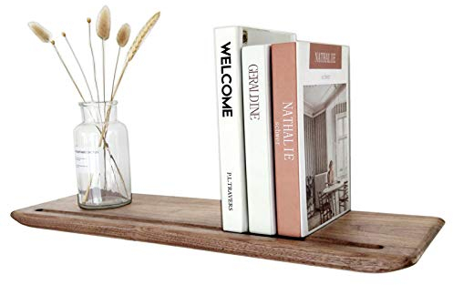 Wandregal Holz Nussbaum Rustikale Regalbrett Lang Schwimmende Regale for die Wand TV l Bauernregal Hängeregal Bücherregal Schweberegal Wandmontage für Bücher CDs und Dekostück ( Size : 40×18×2cm )