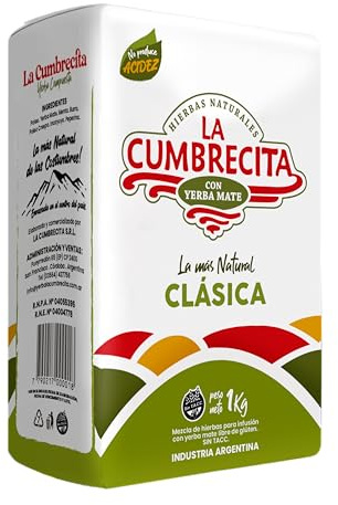 La Cumbrecita Yerba Mate - Té con mezcla de hierbas Clásica - 1KG