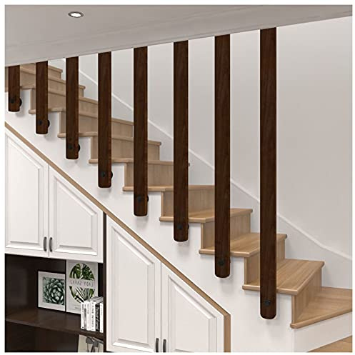 YFF-Main Courante Main Rampe d’escalier Balustrade Garde-Corps de d'escalier en Bois - Kit Complet 1 pi à 3 pi, Tige Support antidérapante pour Couloir,, 3ft
