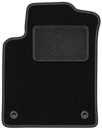 Velours-Fahrermatte passend für Citroën DS3 2009-2016, Schwarz, LUX | passend für Schrägheck; Velours-Teppich (Polypropylen), ca. 6,5 mm; rutschfest, vormontierte Befestigungen (Typ CP)