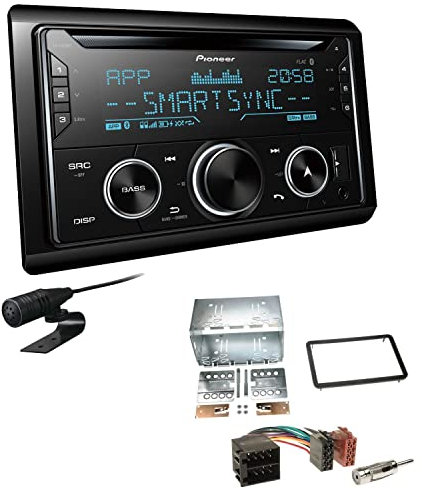 Pioneer FH-S720BT 2-DIN CD Autoradio Bluetooth kompatibel mit Apple und Android Smartphones USB passend für Alfa Romeo Spider 2006-2010 ohne OEM Navi