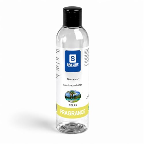 BSI Spa Line Relax Duft 250 ml – Whirlpool Duftwasser ohne Farbstoffe – Spa Aroma – Neutralisiert Chlorgeruch – Aromatherapie für Whirlpool, Jacuzzi & Hot Tub – Wellness & Entspannung