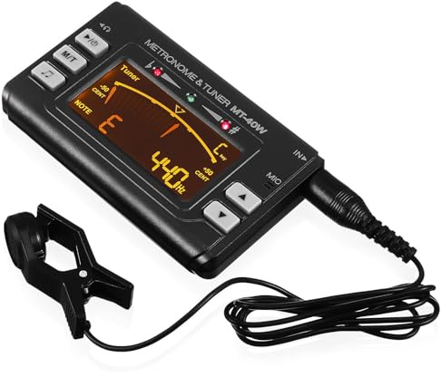 Milisten Metronom-Stimmgerät für digitale Blasinstrumente, Altsaxophon-Stimmgerät, Flötenstimmgerät, Klarinetten-Tuner, Trompeten-Stimmgerät, Stimmgerät