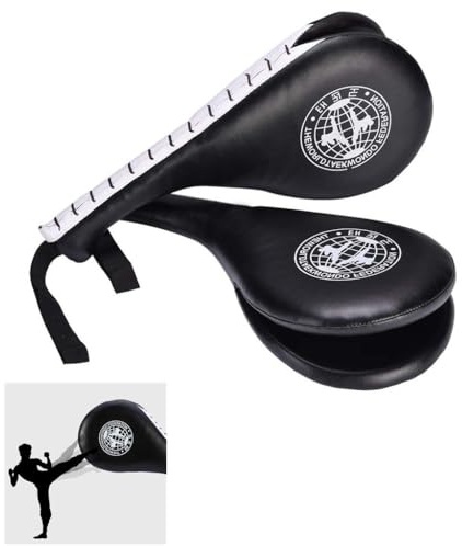 Black Bo Staff Martial Arts Sparring Gear - Kickboxing & Karate Pads, Boxing Paddles, Taekwondo Gear
