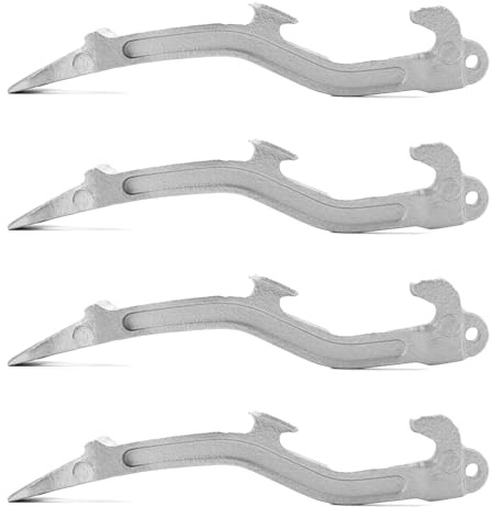 QWORK 4 Pack Fire Hose Spanner Wrench, Universal Aluminum, Fire Equipment, 11-7/8 Length