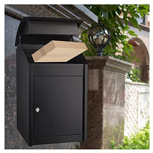 Briefkasten, Diebstahlsicherer Paket-Briefkasten, Wandmontage, für den Außenbereich und die Veranda, Regenfester Briefkasten mit Schloss für Briefe, Mieten, Schecks und Schlüssel, Zuhause und Büro,