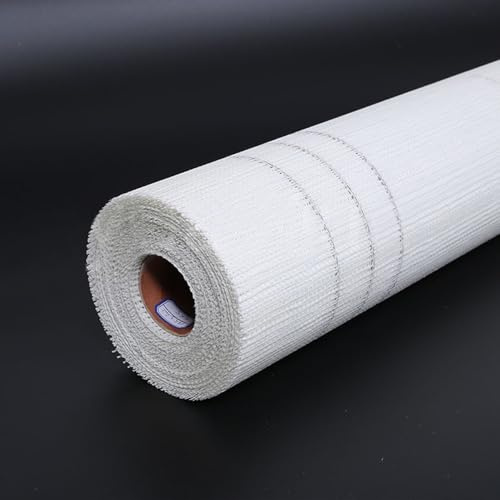 CHZIMADE Drywall Master Rendering Render Mesh Plastering Mesh | Fiberglass Mesh-160g/sm, 1x12M, Rendermesh for Plastering Crack Repair, Easy to cut, Outdoor Use