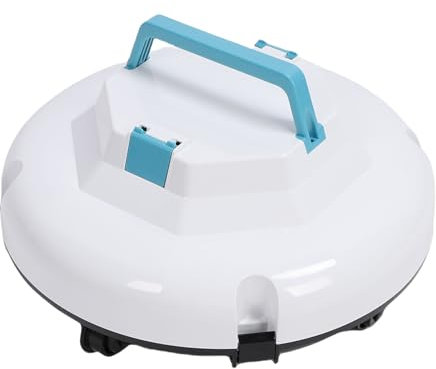 Luqeeg Aspirateur de Piscine Robotisé, Robot Nettoyeur de Piscine sans Fil Aspirateur Piscines Automatique, Aspiration Puissante, 120 Minutes D'autonomie, Démarrage par (Prise UE)