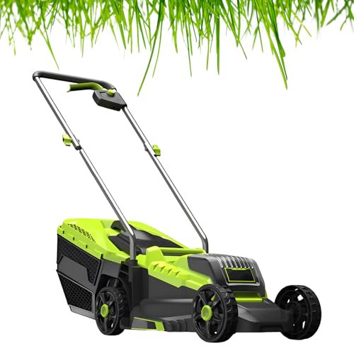SHAHRYAR Tagliaerba Elettrico Batteria,Tagliaerba Elettrico Senza Filo,Altezza di Taglio Regolabile da 30/50/70 Mm,Basso Rumore,per Tosatura del Prato, Giardinaggio, Parchi