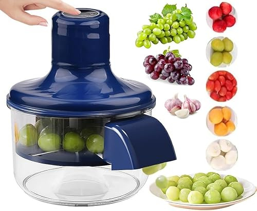 Elektrische TraubenschäLmaschine, KnoblauchschäLer, Automatischer KnoblauchschäLmaschine, Automatische SchäLmaschine, Usb Wiederaufladbarer Grape Peeling Machine FüR Trauben, Kirschen, Tomaten