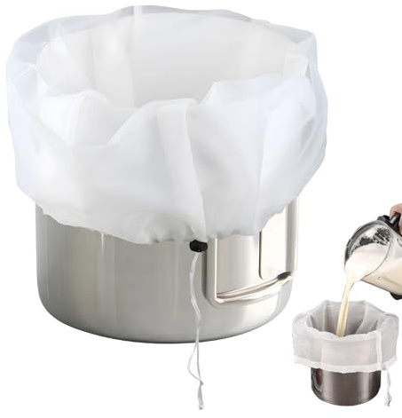 26x22 Drawstring Straining Bag, Extra Large Brew Bag Reusable Mesh Strainer Bags for Home Brewing Wine Juice Strainer, Nut Milk and Yogurt,Jelly