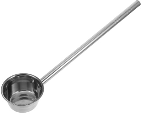 Veemoon Louche à eau en acier inoxydable avec long manche de 52,5 cm, grande cuillère à eau épaisse pour cuisine et salle de bain, douche et shampooing pour laver et verser