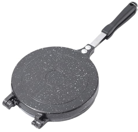 Pizza Dough Press 8 inch Nonstick Double Side Tortilla Press with Handle Tortilla Maker for Flatbread, Pizza, Roti, Taco, Empanada
