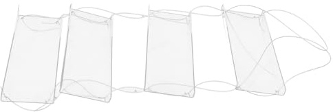 Ciieeo 4 Tiered Hanging Acrylic Plant Shelf for Indoor Window Ledge, Space-saving Design, Strong and Stable, Suitable for Succulents and Flower Pots, for Kitchen Window Displays