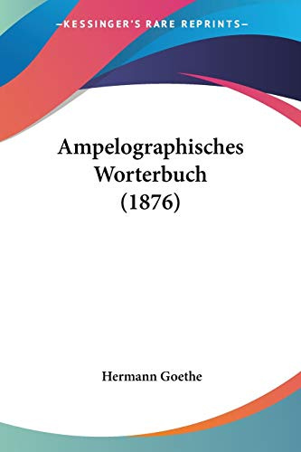 Ampelographisches Worterbuch