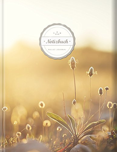BULLET JOURNAL (©Star, A4, 156 Seiten, Softcover) || Mit Register || XXL Punktraster Notizbuch, Tagebuch, Gepunktete Seiten, Dot Grid Notebook, „Kornfeld“