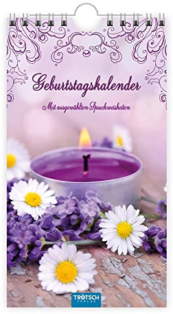 Geburtstagskalender Idylle: 11 x 20 cm, mit ausgewählten Spruchweisheiten