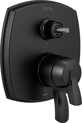 Delta T27976-BLLHP 17 Series Integrated Trim with Six Function Less Diverter Handle Shower, Matte Black