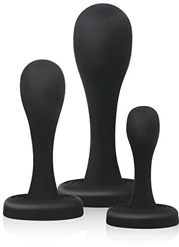 BUTTR Butt Kickers Buttplug Training Set (Klein, Mittel, Groß) Komplettset mit 3 verschiedenen Butt Plugs, Stimulation des Anus, für Männer und Frauen