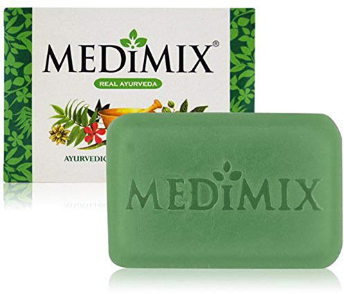 Ayurvedische Seife 125 Gr 18 Pflanzen, Zur Behandlung Von Akne, Körpergeruch Und Hautinfektionen (3Er-Set Seifen)