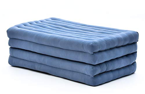 Leewadee Klappmatratze Gästebett Klappbar Auto Matratze Gästematratze Klappbar Faltbare Matratze, Kapok, 200 x 70 cm, Anthrazit