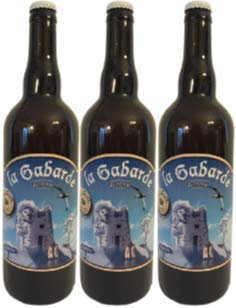 bière blanche BIO artisanale la Gabarde en lot de 3 bouteilles de 75cl.