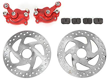 Bromsskiva, 140 mm gas bakre skivbroms bromsok dyna set passar för elektrisk skoter ATV 49CC