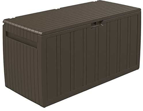 vidaXL Baule Mobile Contenitore Cuscini Marrone 117x45,5x57,5 cm 270 L