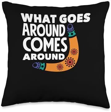 Boomerang Graphic Boomerang Player Boomerang Thrower Sports Throw Pillow