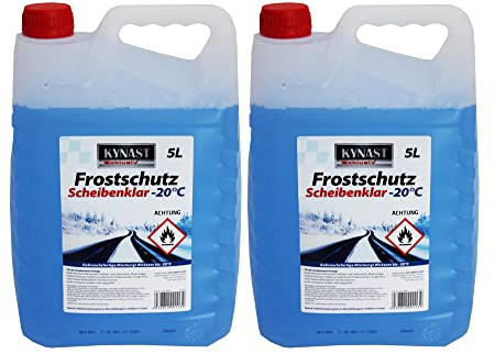 Cleanlevel EST 2016 Frostschutz gebrauchsfertig Frostschutzmittel Scheibenwaschanlage Scheibenklar 2 x 5 L Wirksam bis -20°C