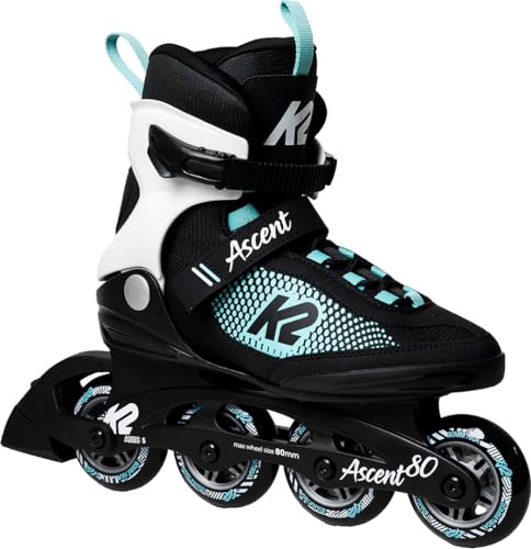K2 Ascent 80 W Inline Skate Black/White/Turquise