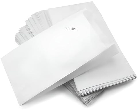 Bolsa Papel Kraft Blanco Sin Asas 180x70x410mm - Bolsitas para pan, regalos, boda, joyeria