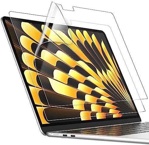 JETech Skärmskydd för MacBook Air 15 Tum (M2-M5, 2023-2026), Reflexskydd Film Matte, Anti-Fingeravtryck, 2-Pack