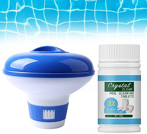 RefreshPool Quick Pool Reinigungstablette, Schnelle Poolreinigungstablette, Quick Pool Cleaning Tablet, Magic Pool Cleaning Tablet, Crystal Clear Pool Cleaning Tablets (1 Set)
