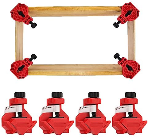 4PCS Corner Clamp, Right Angle Clamp Spring Load 90 Degree Corner Clip for DIY Woodworking Furniture Maintenance