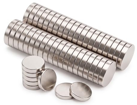 Pablika 60 Mini Magnete, Neodym-Magnete rund 5 x 1 mm | Starke kleine Magnete zum Basteln, für Whiteboards, Tafeln und Kühlschränke – ideal für Haushalt, Schule und Büro