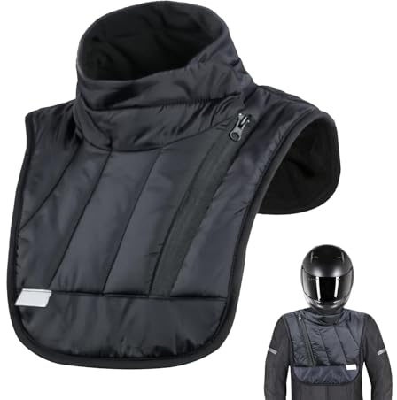 Divove Cache cou Moto Combinaison Moto Homme, Vêtements de Protection, Coupe-vent et Imperméable, L'hiver Essentiels Chauds pour L'hiver pour les Sports de Plein Air, le Cyclisme, le Ski, Style Court