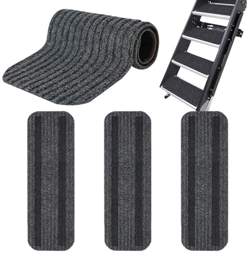 4er-Pack Wohnmobil Trittmatte, Wohnmobil Trittstufen Fußmatte rutschfeste Wohnwagen Fußmatte, Teppich für Trittstufe Wohnmobil, Teppich Fußabtreter für Wohnwagen Campers RV, Wohnmobil Zubehör