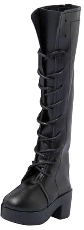 EHJRE Exquisite Ball Jointed Puppenschuhe, Modische Stiefel für BJD Puppen, Accessoires, Schwarz