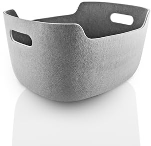 EVA SOLO | Ordentlicher Korb 48x35x26cm Blech | Vielseitige Aufbewahrung für Spielzeug, Bücher und Bürobedarf | Gut organisiertes Zuhause mit dänischem Design und Funktionalität | Zinn