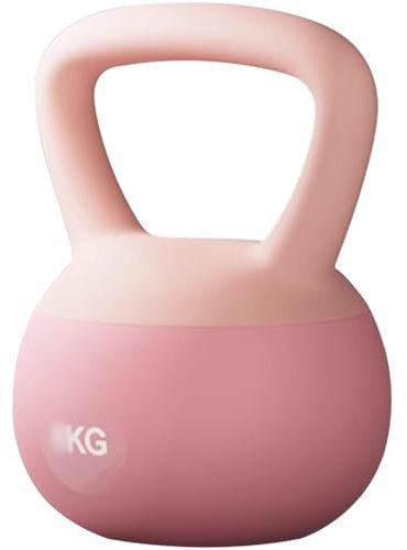 Kettlebell Weights Beginner Fitness Exercise Soft Kettle Bells, Women's Weight Loss Training Dumbbell, Anti-slip Handle, Vest Line/peach Buttocks(Pink,2.5kg)