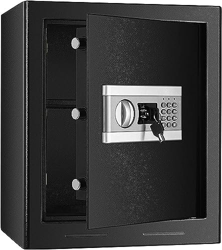 chandelier Cabinet Safes Fireproof Safe Cabinet Security Box, 1.0 Cubic Feet Digital Combination Lock Safe with Keypad Indicator, for Cash Money Jewelry Guns Cabinet chandelier