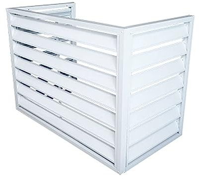 Couvercle de climatiseur, clôture en aluminium robuste pour une utilisation en extérieur, couvercle de radiateur antivol, réduction du bruit, cache l'unité de climatisation