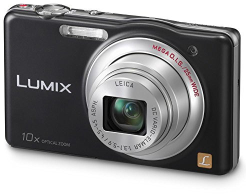 Panasonic Lumix DMC-SZ1 Digital Camera 16 Megapixels 10x Optical Zoom 7 cm (2.9 Inch) Display Image Stabilised Black (Renewed)