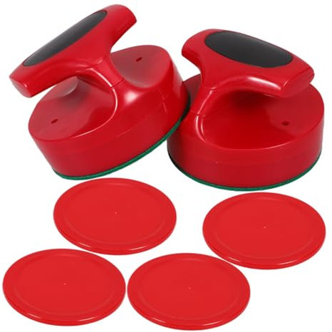 YARNOW Ersatzset Für Mini-airhockey-Pucks Und Schläger Inklusive Airhockey-spielsteine Und Ersatzpushern Für Airhockey-spieltische
